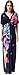 Wantdo Women's Deep V Neck Maxi Dress Boho Backless Casual Long Skirt Plus Size