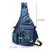 LAMMOK Large Sling Backpack, Sling Chest Bag Shoulder Crossbody Daypacks Fits 14.1-Inch Laptop for Travel Outdoor Men Women(blue)