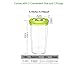 Freshseven Vacuum Seal Air-Tight Fresh Juice Container Reusable Yogurt Cup Instant Marinator with Air Pump- 26 Oz. (750 ml) with Measuring Scale Made of Tritan BPA Free Dishwasher Safe Leak Proof