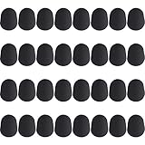 Boao 32 Pieces Mouthpiece Cushion 0.8 mm Mouthpiece Patches for Alto and Tenor Saxophone and Clarinet, Black