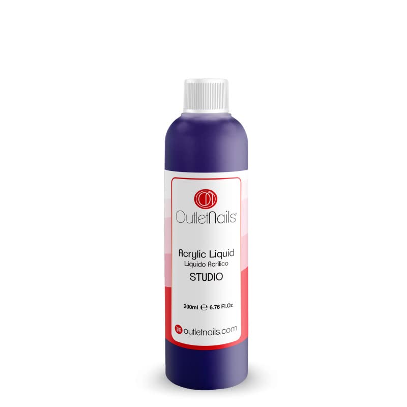 Liquid Acrilico Monomer 200ml Studio Drying: Medium Quick. The Perfect Acrylic Liquid for Nail Centers