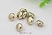 Small Shiny Mirror Mushroom Metal Shank Buttons for Fashion Shirts(Light Gold, Pack of 10)