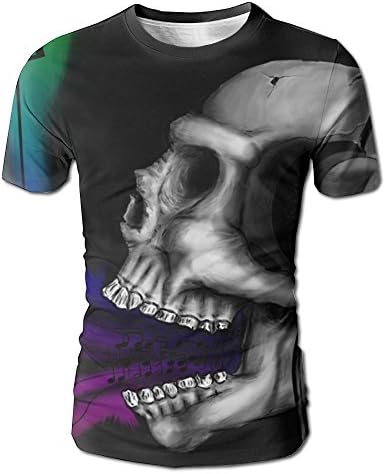 Nauty Imp Men's Skull With Headphone and Singing Pattern Funny T Shirts