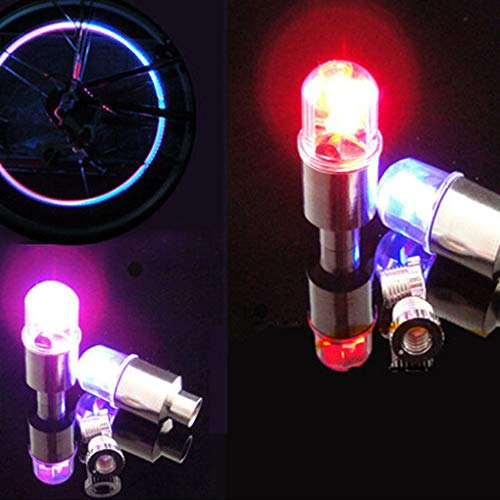 TopfireDirect 4PCS/Set Firefly Spoke LED Wheel Valve Stem Cap Tire Motion Neon Light Lamp for Bike Bicycle Car Motorcycle - Thumbnail 4