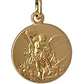 I G J SAINT MICHAEL THE ARCHANGEL MEDAL - PATRON SAINT OF POLICE - 100% MADE IN ITALY