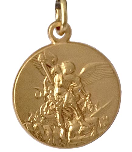I G J Saint Michael The Archangel Medal - The Patron Saint of Police - 100% Made in Italy