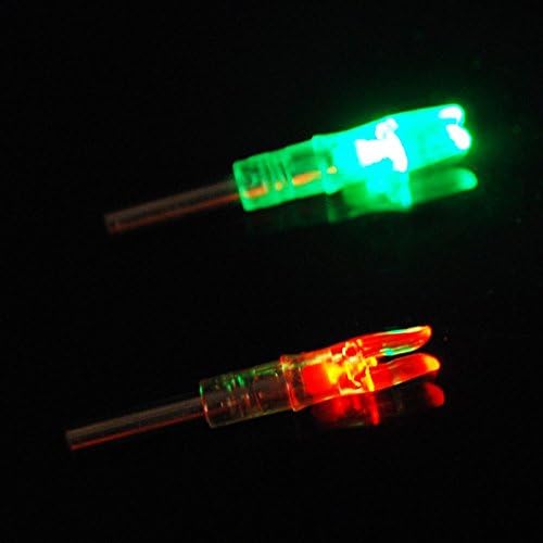 3PCS Shooting Automatically Lighted Nock Compound Bow Led Lighted Arrow Nock (Red)