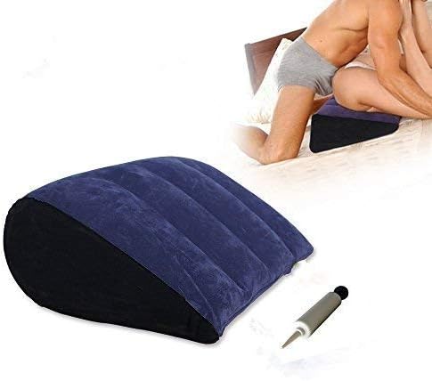 RYRYBH2848 Adult Game Inflatable Pillow, PVC Flocking Pillow, Light Weight, Super Load-Bearing, Easy to Carry, Travel Moderate Size RYRYBH2848