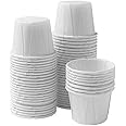 Vakly Small Disposable Paper Souffle Medicine Cups 1/2 Ounce [Pack of 1000] Cups for Medication Distribution, Pills, Tasting, Condiments, Food and Dessert Serving (1000)