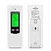 FLOUREON RF433MHz Wireless Thermostat RF Plug Electric Heating and Cooling Temperature Controller LCD Display Green Backlight (TS-808, White)