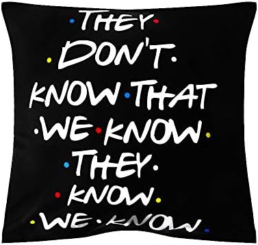 honglilai 18x18 inch Black Sofa Polyester Home Decor Friends TV Show Cushion Cover Pillow Covers Pillow Cases(9) (7)