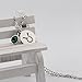 KUIYAI Stainless Steel Zodiac Sign and Birthstone Charm Necklace Bracelet (May-Taurus necklace)