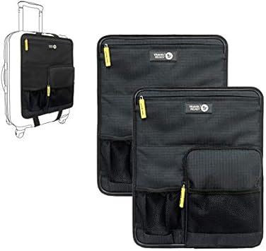hard shell luggage with outside pocket