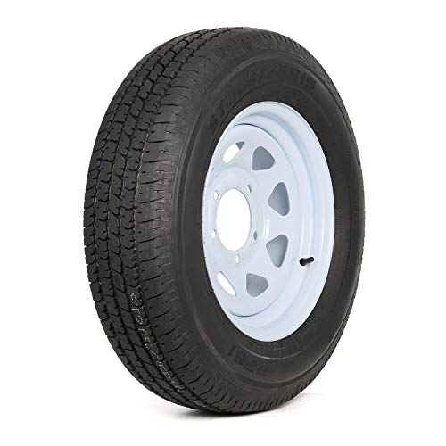 Ark Motoring ST205/75R15 Radial Trailer Tire With 15x5 inch Wheel (5x4