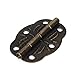 BQLZR Vintage Engraved Designs Hinges Cabinet Drawer Jewelry Box Pack of 20