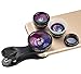 Apexel 5 in 1 Fisheye Lens, 12x Macro Lens, 24x Macro Lens, 0.4X Super Wide Angle Lens,CPL Lens,Clip on Cell Phone Lens Kits for iPhone 7/6s/6/5s Samsung S8/S8 Plus/S7/S6 Most Smartphones