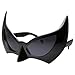 Black Batman Batgirl Masquerade Mask Costume Sunglasses (Standard Adult Size)