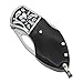 Kimter Mini Pocket Knife 3.94 Inch Sharp Ebony Wooden Handle Knives with Liner Lock 440 Steel Blade EDC for Camping Hunting Hiking Survival Tool