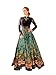 Ready Made Patiala Salwar Embroidered Cotton Salwar Kameez Suit India/Pakistani Dres G3 (LARGE, Green & Black)