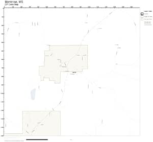 Amazon.com: ZIP Code Wall Map of Montrose, MS ZIP Code Map Not