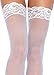 Nylon Sheer Thigh High With Lace Top
