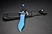 FadeCase Bowie Blue Steel - Real CSGO Knife Skin Counter Strike Global Offensive Full Tang Fixed Blade with Blade Sheath
