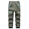 Echinodon Gevoerde softshellbroek voor kinderen, winddicht, waterafstotend, warm, voor jongens en meisjes, winter…
