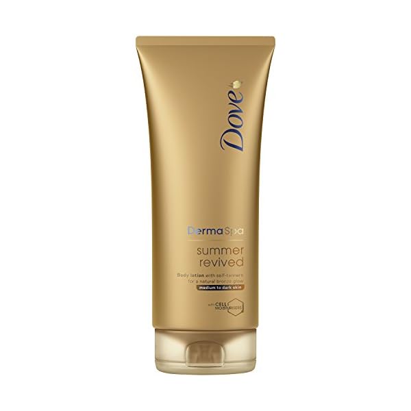 Dove-DermaSpa-Summer-Revived-Medium-to-Dark-Self-Tanning-Body-Lotion-200-ml Dove Summer Revived Medium to Dark Gradual Tanning Lotion For a Sun-Kissed Glow Self Tan Body Lotion Tanning Lotion For…