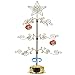 HOHIYA Metal Ornament Display Tree Stand Rotating Hanger 24 Inch Wire Hook Hanging for Halloween Christmas Balls Bauble Decorations Gift Craft Tabletop Gold