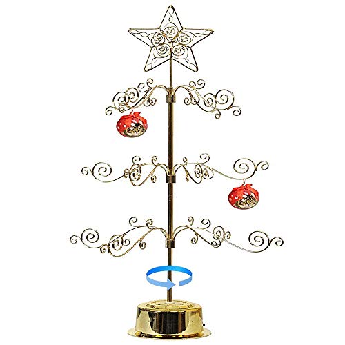 HOHIYA 24 Inch Metal Ornament Display Tree Stand Rotating Holder Hanger