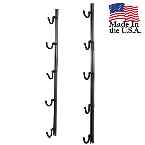 USA Made Gun Rack Rifle Shotgun Hanger and Fishing Rod Pole Rack - Silver Vein