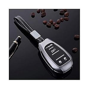 BENBENHU Autosleutel Cover Aluminiumlegering Sleutelhoes Cover Smart Remote Key Shell Sleutelhanger,voor Alfa Romeo…