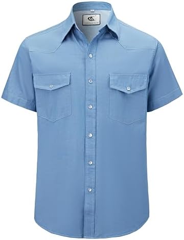 Amazon.com: Champ Horse Men's Denim Western Cowboy Pearl Snap