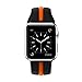 Apple Watch Band, Solomo [Sport Series] Fashion iWatch Strap Soft Durable Silicone Replacement Stripe Color Splicing Style with Women / Men Wristband for Apple Watch Nike+,Series 3 /2 /1 (42MM Orange)