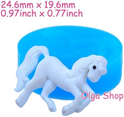 d064 Fimo Mould Mold Silicone Animal Horse (24.6x19.6 mm)