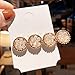 Crystal Hair Clips for Women Glitter Sparkly Round Hairgrip Duckbill Hair Barrettes Geometric Hair Pins Alligator Hair Accessories for Wedding(4 Pieces, Gray/Pink/White/Champagne)