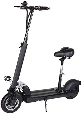 JAYE Two-Wheeled Adult Mini Electric Scooter,Seat Detachable Hight-Adjustable Easy-Folding Electric Skateboard Folding Bike Aviation Aluminum Alloy