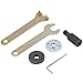 M10 Arbor Mandrel Adaptor, 5mm Motor Shaft Coupler Sleeve Hex Wrench with Round Accessories for Angle Grinder(M10-5mm)