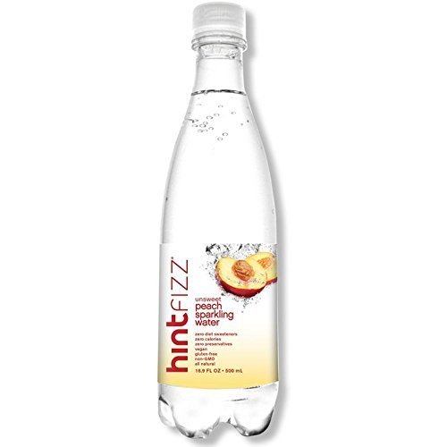 Hint Fizz Unsweet Peach Sparkling Water, 16.9 Ounce (Pack of 12)