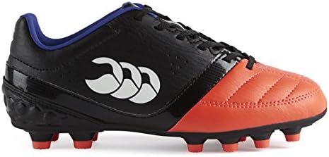 Canterbury Clothing Canterbury Boys Phoenix Club Moulded Firm Ground Back Row Rugby Boots Black / Flag Red Polyurethane UK Size 13 (EU 32, US 1)