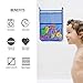 Sunny Jean Bath Toys Organizer Thickened Mesh Bag Bathtub Toys Storage Net for Baby Quick Dry Kids Bathtub Toy Holder Clean Without Mold Cartoon|incl. Vacuum Suction Cups+36(A~Z+0~9) (Double White)