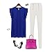 Womens Casual Loose Tops Chiffon Shirt Short Tulip Sleeve Blouse by Topunder