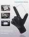 Anqier Running Gloves,Lightweight Touchscreen Cycling Windproof Gloves Women Men Climbing Driving Sports Compression Liner Gloves for Winter Early Spring Or Fall