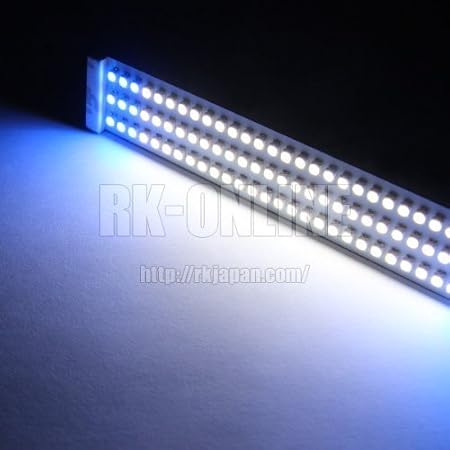 Amazon Rk Online Led路肩灯 バス用 A型路肩灯 Smd 90連 24v ホワイト ブルー コンビネーション 高電圧対応モデル ウィンカー サイドマーカー 車 バイク