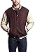 G-Style USA Men's Letterman Baseball Varsity JacketVJ100A - Brown/Khaki - X-Large