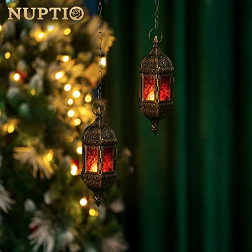 Hanging Hexagon Decorative Moroccan Candle Lantern Holders, Handmade