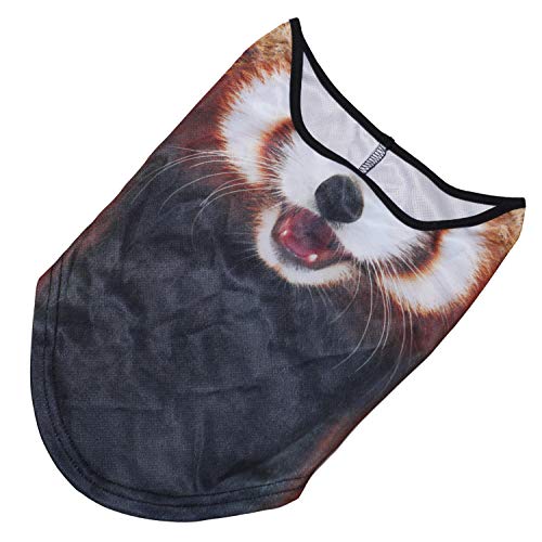 JIUSY 3D Animal Neck Gaiter Neck Warmer Windproof Face Mask Windproof Protection Cover for Ski Snowboard Snowmobile Cycling Motorcycle Riding Halloween Party Outdoor Men Women Funny Red Panda