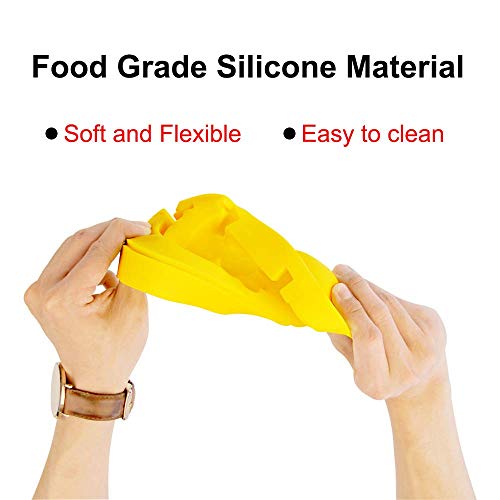 Popsicle Molds, Genteen 2 Sets of Silicone Popsicle Molds with 12 Sticks 100% Platinum Silicone and BPA Free Ice Pop Molds for Making 6 Different Shapes Mango Banana Pineapple...