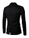 uxcell Men's Notched Lapel Button Slim Fit Casual Lightweight Sport Coats Blazer 36 Black