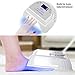 64W Wireless Rechargeable LED Gel Nail Lamp Cordless UV Led Nail Light for Gel Nails with Lifting Handle (white)